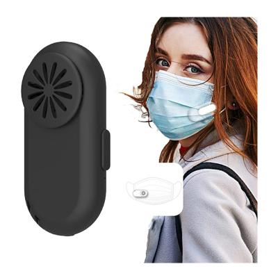 China Amazon Mask-Fan Removable Hot Clip on Masking Fan USB Mini Portable Wearable Air Face Fan Air Cooling Breathe Cooler for sale