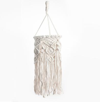 China Blackout Bohemian Hand Knitted Lampshade, Macrame Lamp Living Room Wedding Decoration Tassel Lampshade Hanging Tapestry for sale