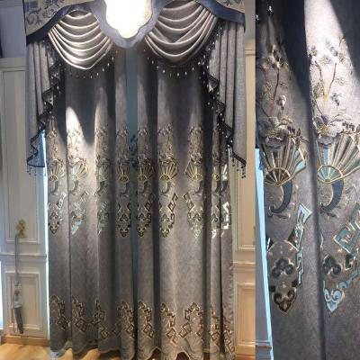 China Luxury Ready Made Design Blackout Blackout Curtain Wholesale Window Curtains For Living Room Curtain for sale