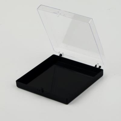 China Transparent plastic flip boxes knock down plastic box square plastic storage box for sale