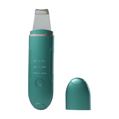 China Professional Face Lift Factory Digital EMS Spatula Peeling Beauty Machine Facial Ultrasonic Skin Scrubber for sale