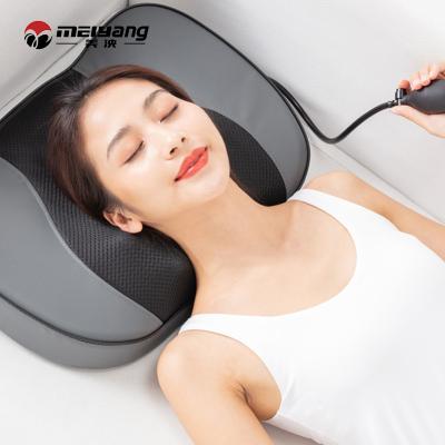 China Body Fuan Meiyang High Quality Back Shoulder Neck Back Shoulder Heating Shiatsu Smart Massage Pillow Kneading Massager for sale