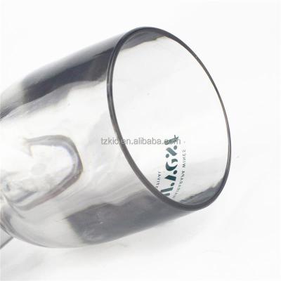 China Heavy Bottom Plastic Heavy Bottom Stemless Wine Glass for sale