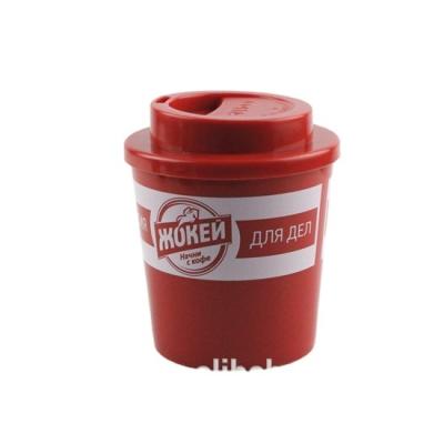 China Viable Mini Plastic Double Wall Coffee Cup Promotional Mugs for sale