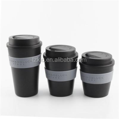 China Durable 16oz Matte Black TRAVEL MUG Plastic Coffee Tumbler for sale