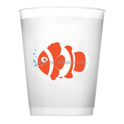 China Minimalist 16oz Plastic Frosted Flex Cups for sale