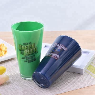 China 20 oz Sustainable Plastic Double Wall Drinking Tumbler Insulated Durable for sale