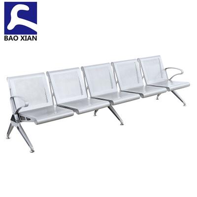 China High Quality Modern Railway Station Metal 5 Seats Waiting Chair Airport Chair for sale