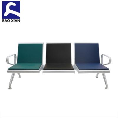 China High Quality Modern PU Cushion Three 3 4 5 Seats Hospital Train Station Airport Chair for sale