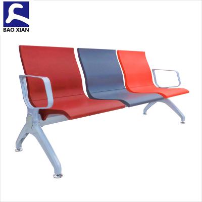 China Modern High Quality PU Polyurethane Chair Cushion 4 Seats Hospital Waiting Chair Airport Chair for sale