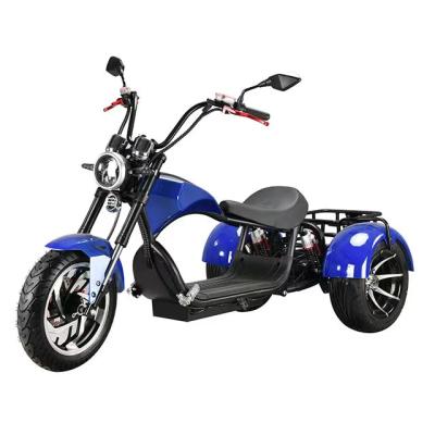 China Emark EEC COC Warehouse 60V 20AH Battery 2000W Big Motor Unisex European OEM 3 Wheels Electric Tricycle for sale