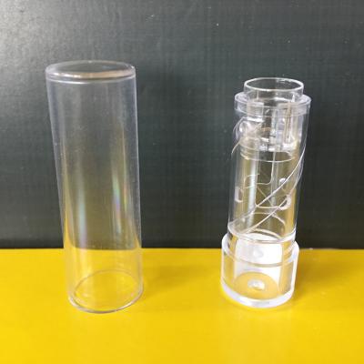 China Eco Lip Balm Tube Free Sample In Small Mini Stock Circular Clear Lip Balm Containers for sale