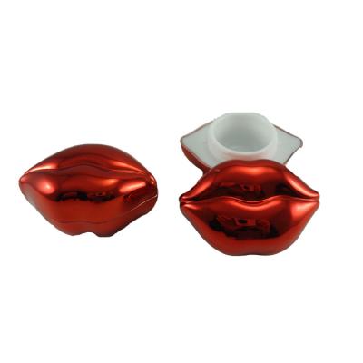 China Cosmetic Free Sample Popular Low Price Fun Lip Shape Lip Balm Container for sale