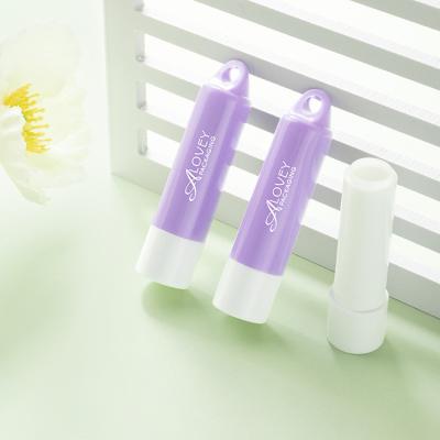 China Lip Balm Container Kids Lip Balm Cosmetic Container With Hole Ring OEM Lip Balm Tube 4g for sale