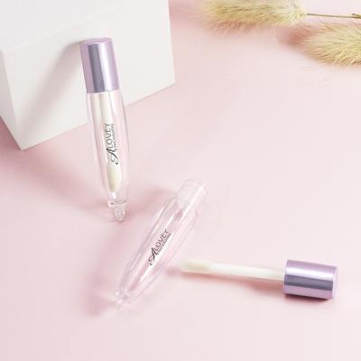 China Factory Price Mini Cosmetic Metal Cap Tube Cute Lip Gloss Lip Gloss Packaging Tube With Ring for sale