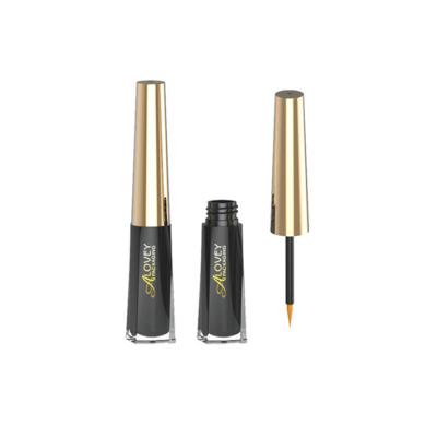 China Cosmetic Luxury Gold Cap Eyelash Serum Tube Empty Eyeliner Tube Packaging 2.5ml for sale