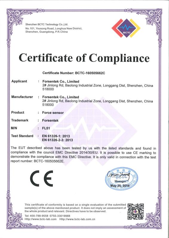 CE - Force sensor torque transducer