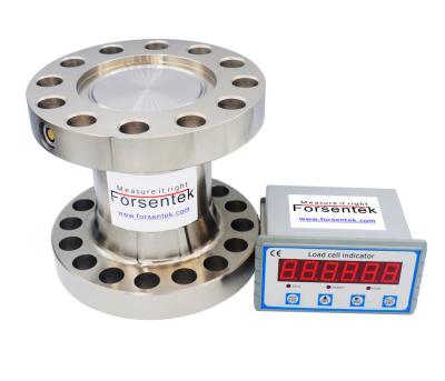 China Flange Type Compression Load Cell 5000kN Column Force Transducer 3000kN for sale