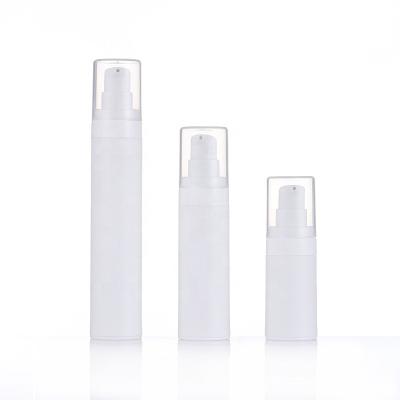 China Design Unique White Multi Size PP Spray Pump Material Airless Bottle For Cosmetic for sale