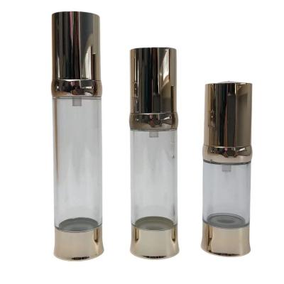 China Cosmetic Unique Design Circular Column Shape Refillable Spray Airless Bottle For Cosmetic for sale