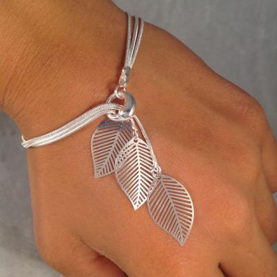 China Hollow Wire Mesh Punk Beaded Euramerican Style Alloy Bracelet Jewelry Leaf Bangle Good Quality Gold Bracelets 10cm*10cm*10cm Micro Insert 73 for sale