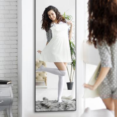 China Long Lighted Wall Mirror Over Door Bedroom Integral Bathroom Hanging Dress Mirror for sale