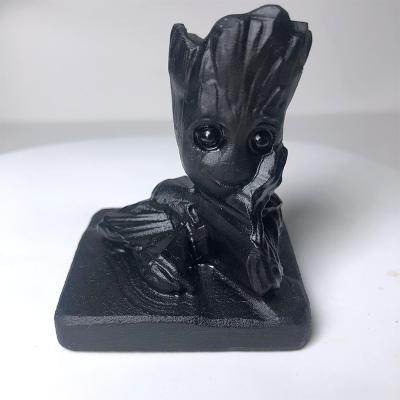 China China Cartoon Characters Natural Obsidian Hade-carved Figurine Ornaments Obsidian Stone For Home Decoration Gifts for sale