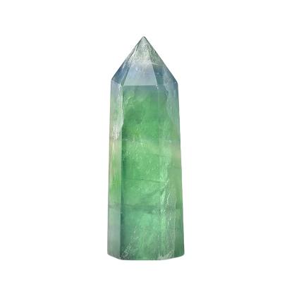 China China Wholesale Bulk Stain Crystal Point Green Fluorite Reiki Natural Obelisk Healing Stones Tower For Decoration for sale