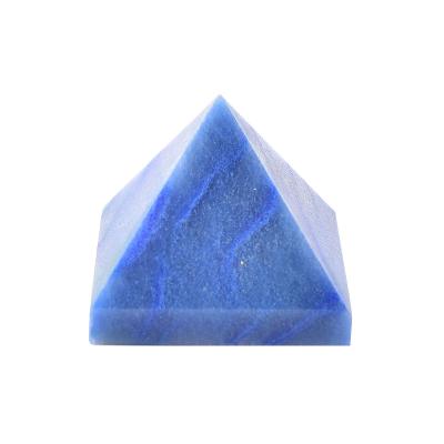 China China Wholesale High Quality Natural Blue Aventurine Pyramid Meditation Energy Stones Quartz Tower Ornaments for sale