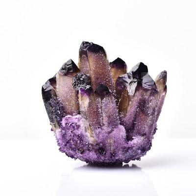 China Natural Healing Stone China Reiki Quartz Crystal Cluster Amethyst Specimen Mineral Raw Crystals For Home Decor for sale