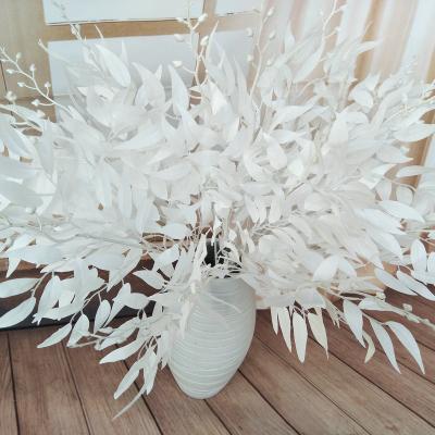 China TONGFENG Artificial Silk Willow Leaves Bouquet Home Wedding Backdrop Decoration Flower Panel Reed Plant Party Dried Flowers for sale