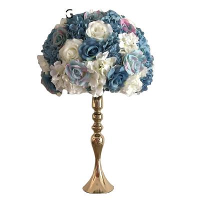 China Flower Head 45CM Flower Wedding Party Decoration Road Lead Artificial Rose Ball Table Centerpiece Arch Wall Panel Runner TONGFENG for sale