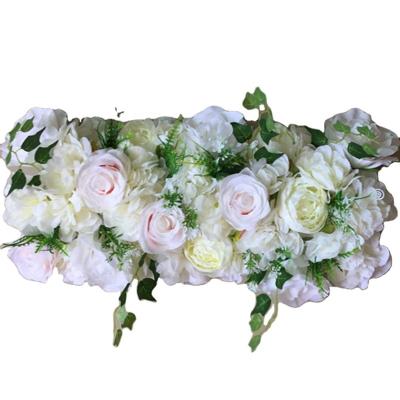 China Flower Panel Arch Party Flower Wall Decorative Wedding 3D Plants Ivory Artificial Backdrop TONGFENG Flower Head Garlands Flowers for sale