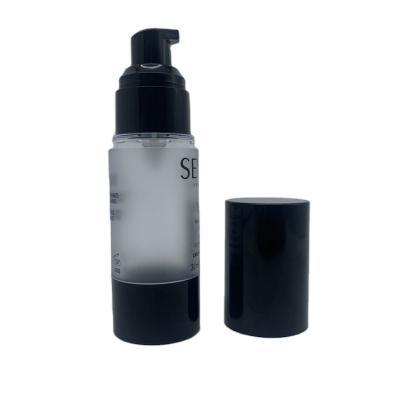 China BEAUTY PACKAGING Factory Wholesale 20ml 30ml 50ml Airless Pump Bottles Black PP Pump Bottles Airless Lotion Pump Bottle for sale