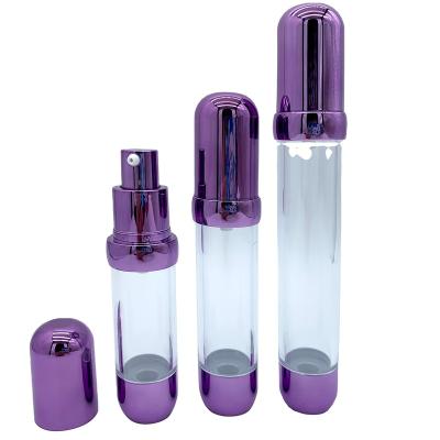 China Hot Sale BEAUTY PACKAGING Serum Bottle Airless Pump Bottle Eye Cream Bottle With Aluminum Screen Printing 15ml 20ml 30ml Skin Care Packaging for sale