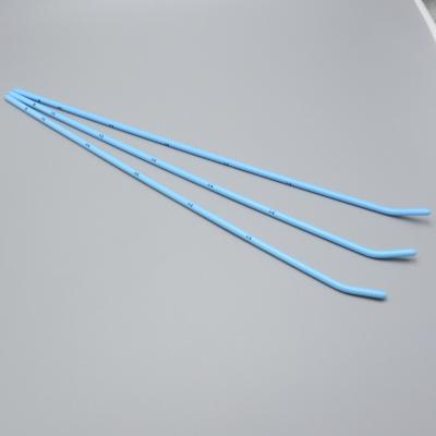 China Blue medical PE tube tracheal introducer with curved tip candle for sale