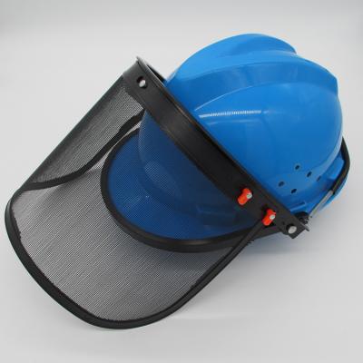 China Wholesale Wind China Factory Safety Anti-splash Mesh Helmet Used Prevent Splash Damage Eye Protection for sale