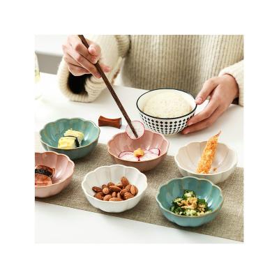 China Sustainable Japanese Style Checkered Dish Household Snack Seasoning Dish Seasoning Dish Ceramic Dip Dish for sale