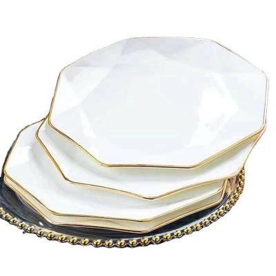 China Sustainable Restaurant Porcelain Earthenware Dish Serving Tableware Sets for sale