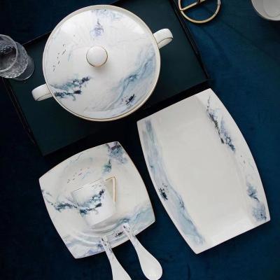 China Sustainable Ceramic Tableware Household Goods Dinnerware China Fine China Dinner Sets for sale