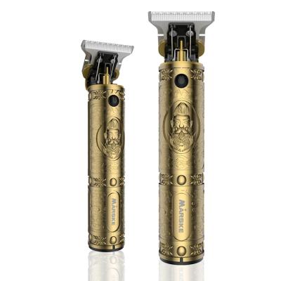 China Metal ; T-blade; USB Rechargeable Professional Beard Trimmers Tan Cordless Design 0mm Gold Hair Clippers Trimmer For Men Hair Trimmer for sale