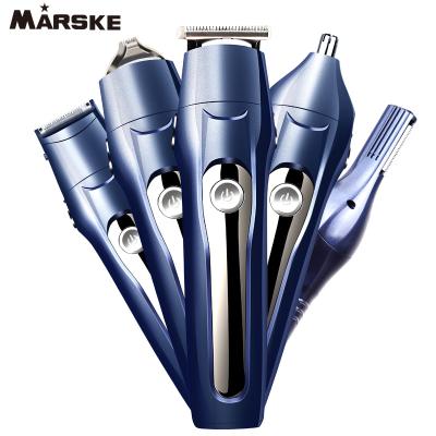 China 5in1; rechargeable; Multifunctional LCD Display Hair Trimmer Set Rechargeable China Men Grooming Kit Professional Shaver Trimmer for sale