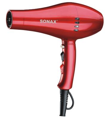 China 2 Red Powerful Heaters Sonax Speeds/3 Pro 6606 High Quality Professional Salon Use Hair Dryer 3000W for sale