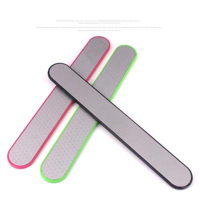 China Nail tools; Manicure Tools Stainless Steel Nail Folder Double Side Nail Folder Metal Skin Rasp Callu Remover Peeling Dead File for sale