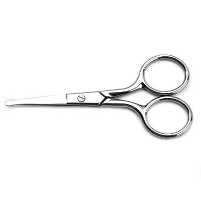 China High Quality Stainless Steel Eyebrow Scissors Beauty Scissors Right Handed Mustache Balancing Scissors For Safety Use for sale