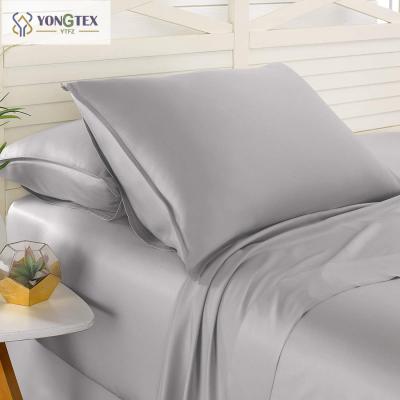 China 2021 New Disposable Bamboo Sheets Set 1800 Thread Count 16 Inch Deep Pockets Cool Soft Comfortable Family Friendly for sale