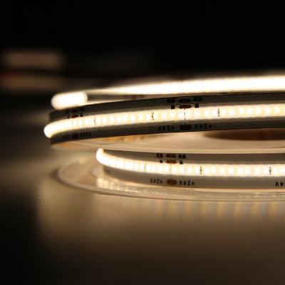 China Widely Used Hotel White Color 320led 5mm 8mm PCB RA90 95 COB Led Strip Lights for sale