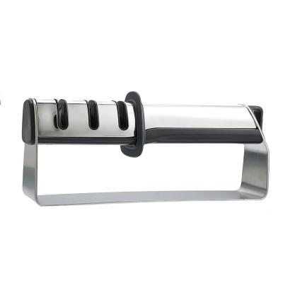 China Wholesale New Fashion Home Kitchen ABS Stainless Steel Knife Sharpener for sale