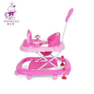 China 2020 New Baby Safe Walkers Anti-rollover Model Design 6/7-18 Months Soft And Sittable Walker For Baby Foldable for sale