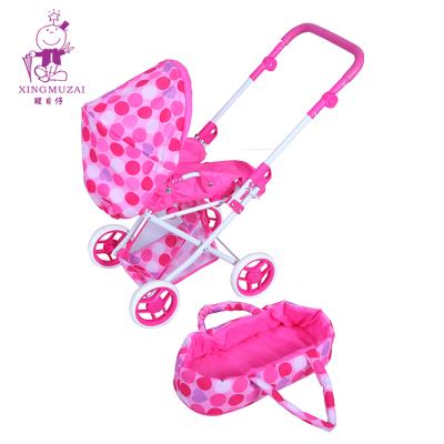 China Eco-friendly Collapsible Foldable Baby Carriage Eco-Friendly Adjustable Easy Storage Cloth Child Stroller Iron Pipe Thick Baby Carrier for sale